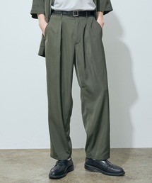 ライトスムースタッチワイドパンツ