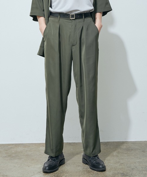 JUNRED（ジュンレッド）の「ライトスムースタッチワイドパンツ（その他パンツ・メンズ・ブラック/カーキ/ブルー・S/M/L）」の5枚目の写真