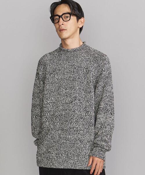 BEAUTY&YOUTH UNITED ARROWS（ビューティーアンドユースユナイテッドアローズ）の「BY 3G ロールモック コットン ニット（ニット/セーター・メンズ・ダークグリーン/その他1/ネイビー/ナチュラル・XL/S/M/L）」の16枚目の写真