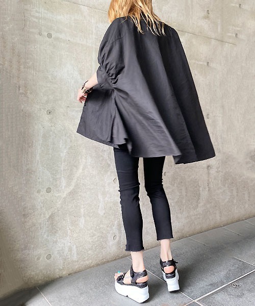 Desert　Rose（デザートローズ）の「【Praia/プライア】アンクルスキニーデニム（デニムパンツ・レディース・ブラック・MEDIUM/SMALL）」の5枚目の写真