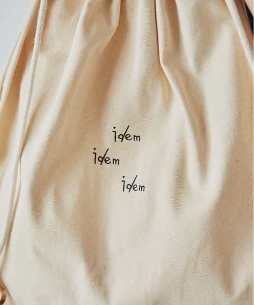 idem(イデム)の「idem tote bag/巾着トートバッグ(ショルダーバッグ・レディース・アイボリー・FREE)」の6枚目の写真