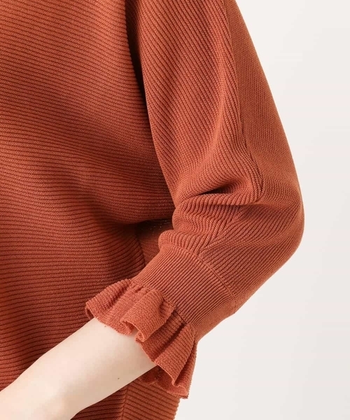 MK MICHEL KLEIN（エムケーミッシェルクラン）の「【洗える】ドルマンスリーブニット（ニット/セーター・レディース・ブラウン/レッド/オレンジ・38）」の7枚目の写真