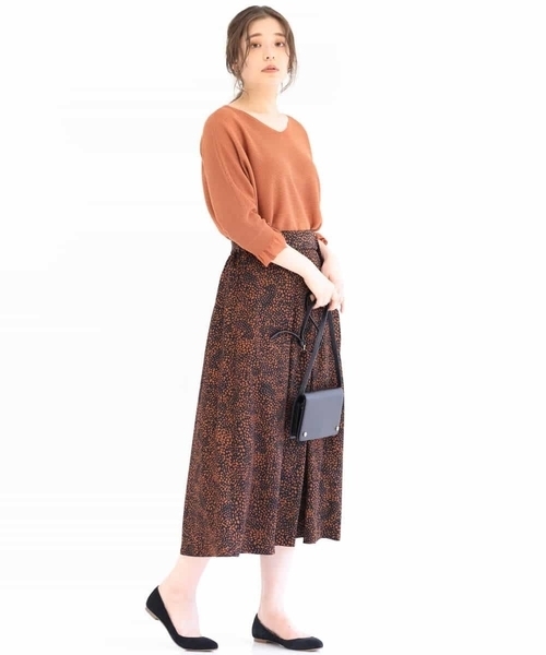 MK MICHEL KLEIN（エムケーミッシェルクラン）の「【洗える】ドルマンスリーブニット（ニット/セーター・レディース・ブラウン/レッド/オレンジ・38）」の11枚目の写真