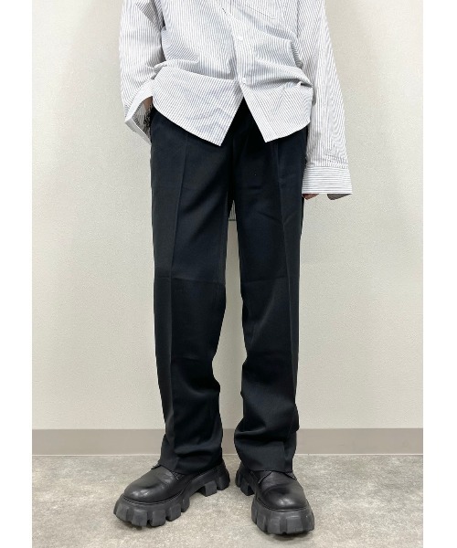 ASTRAL(アストラル)の「【Astral】pin tuck wide slacks(スラックス・メンズ・ブラック/グレー・S/M)」の2枚目の写真