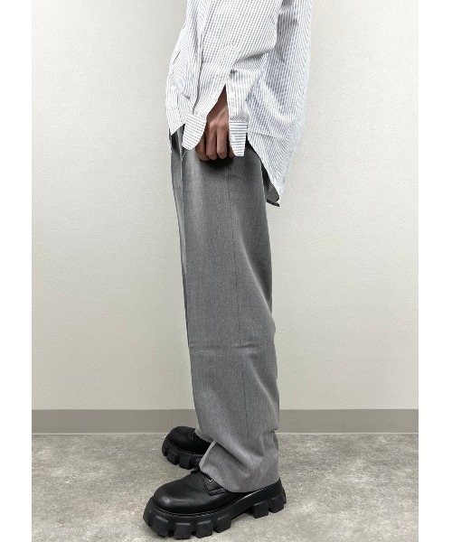 ASTRAL(アストラル)の「【Astral】pin tuck wide slacks(スラックス・メンズ・ブラック/グレー・S/M)」の9枚目の写真