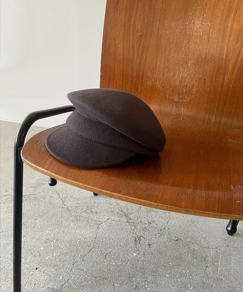 210nouve(トゥージュヌーブ)の「フェルトキャスケット(キャスケット・レディース・ブラック/ベージュ/ブラウン/グレー・FREE)」の3枚目の写真