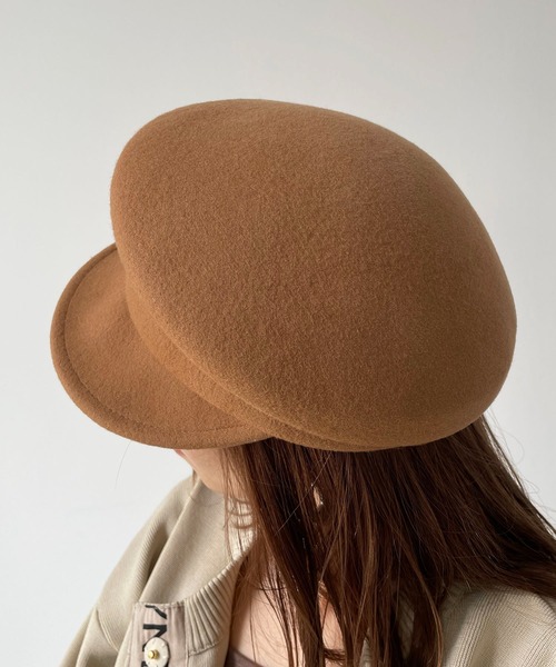 210nouve(トゥージュヌーブ)の「フェルトキャスケット(キャスケット・レディース・ブラック/ベージュ/ブラウン/グレー・FREE)」の13枚目の写真