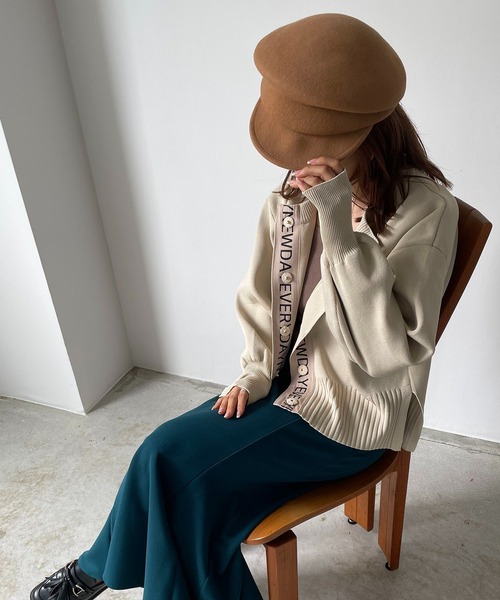 210nouve(トゥージュヌーブ)の「フェルトキャスケット(キャスケット・レディース・ブラック/ベージュ/ブラウン/グレー・FREE)」の18枚目の写真