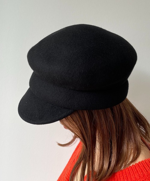 210nouve(トゥージュヌーブ)の「フェルトキャスケット(キャスケット・レディース・ブラック/ベージュ/ブラウン/グレー・FREE)」の11枚目の写真