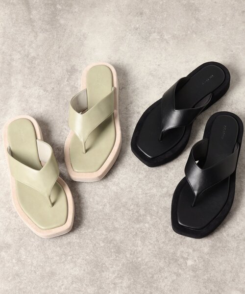 ESPERANZA(エスペランサ)の「◆【KLC BY esp】クッションソールトングサンダル(サンダル・レディース・ブラック系8/ライトグリーン系・LL/S/M/L)」の1枚目の写真