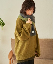 SENSION | hairy knit muffler(マフラー)
