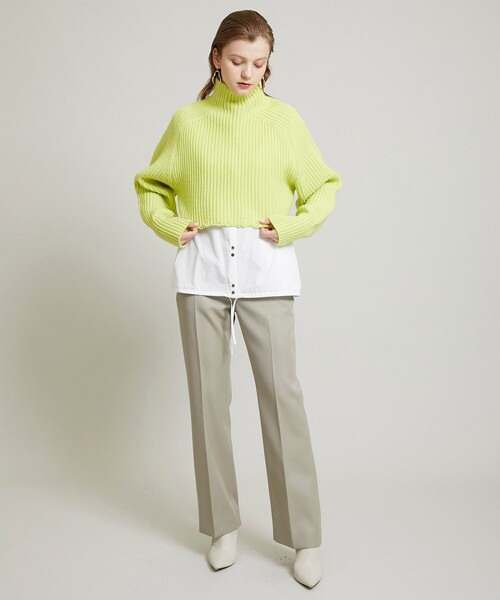 JANE SMITH / JOHN SMITH（ジェーンスミスジョンスミス）の「【JANE SMITH(ジェーンスミス)】ショートハイネックプルオーバー 21WKN-#905L（ニット/セーター・レディース・ブラック/イエロー/アイボリー・0）」の7枚目の写真