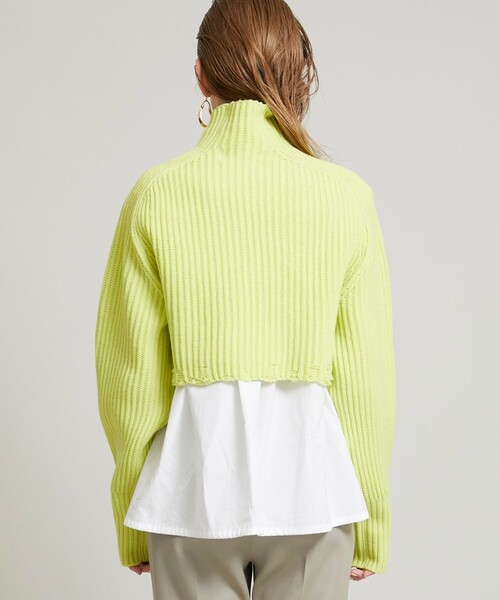 JANE SMITH / JOHN SMITH（ジェーンスミスジョンスミス）の「【JANE SMITH(ジェーンスミス)】ショートハイネックプルオーバー 21WKN-#905L（ニット/セーター・レディース・ブラック/イエロー/アイボリー・0）」の4枚目の写真