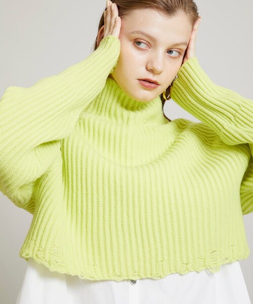 JANE SMITH / JOHN SMITH（ジェーンスミスジョンスミス）の「【JANE SMITH(ジェーンスミス)】ショートハイネックプルオーバー 21WKN-#905L（ニット/セーター・レディース・ブラック/イエロー/アイボリー・0）」の11枚目の写真