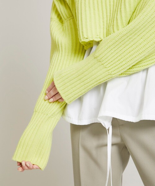 JANE SMITH / JOHN SMITH（ジェーンスミスジョンスミス）の「【JANE SMITH(ジェーンスミス)】ショートハイネックプルオーバー 21WKN-#905L（ニット/セーター・レディース・ブラック/イエロー/アイボリー・0）」の14枚目の写真