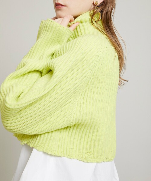 JANE SMITH / JOHN SMITH（ジェーンスミスジョンスミス）の「【JANE SMITH(ジェーンスミス)】ショートハイネックプルオーバー 21WKN-#905L（ニット/セーター・レディース・ブラック/イエロー/アイボリー・0）」の20枚目の写真