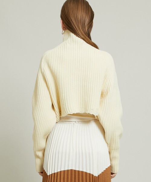 JANE SMITH / JOHN SMITH（ジェーンスミスジョンスミス）の「【JANE SMITH(ジェーンスミス)】ショートハイネックプルオーバー 21WKN-#905L（ニット/セーター・レディース・ブラック/イエロー/アイボリー・0）」の5枚目の写真