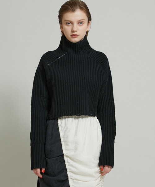 JANE SMITH / JOHN SMITH（ジェーンスミスジョンスミス）の「【JANE SMITH(ジェーンスミス)】ショートハイネックプルオーバー 21WKN-#905L（ニット/セーター・レディース・ブラック/イエロー/アイボリー・0）」の19枚目の写真