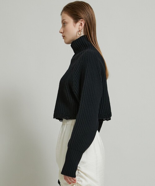 JANE SMITH / JOHN SMITH（ジェーンスミスジョンスミス）の「【JANE SMITH(ジェーンスミス)】ショートハイネックプルオーバー 21WKN-#905L（ニット/セーター・レディース・ブラック/イエロー/アイボリー・0）」の6枚目の写真