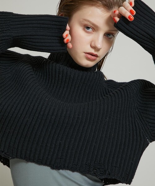 JANE SMITH / JOHN SMITH（ジェーンスミスジョンスミス）の「【JANE SMITH(ジェーンスミス)】ショートハイネックプルオーバー 21WKN-#905L（ニット/セーター・レディース・ブラック/イエロー/アイボリー・0）」の16枚目の写真