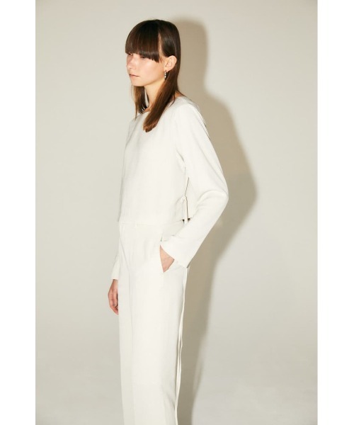 M_（エムアンダーバー）の「【M_】SIMPLE SHORT トップス（シャツ/ブラウス・レディース・ピンク/ブラック/アイボリー・FREE）」の6枚目の写真