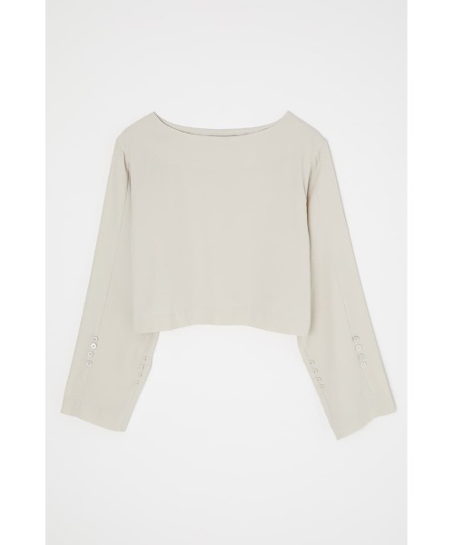 M_（エムアンダーバー）の「【M_】SIMPLE SHORT トップス（シャツ/ブラウス・レディース・ピンク/ブラック/アイボリー・FREE）」の10枚目の写真