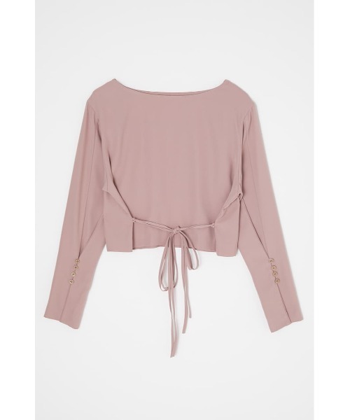 M_（エムアンダーバー）の「【M_】SIMPLE SHORT トップス（シャツ/ブラウス・レディース・ピンク/ブラック/アイボリー・FREE）」の16枚目の写真