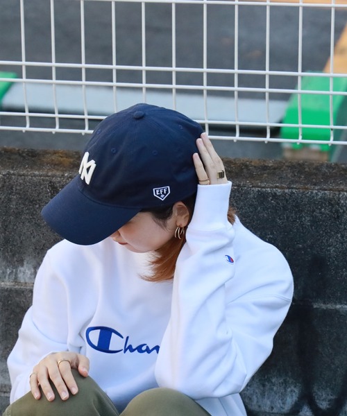 EBBETS FIELD FLANNELS(エベッツフィールドフランネルズ)の「ロゴベースボールキャップ(キャップ・レディース・ブラック/ネイビー/ホワイト×ネイビー・フリー)」の8枚目の写真