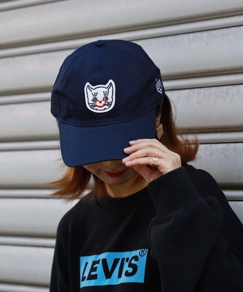 EBBETS FIELD FLANNELS(エベッツフィールドフランネルズ)の「ロゴベースボールキャップ(キャップ・レディース・ブラック/ネイビー/ホワイト×ネイビー・フリー)」の5枚目の写真