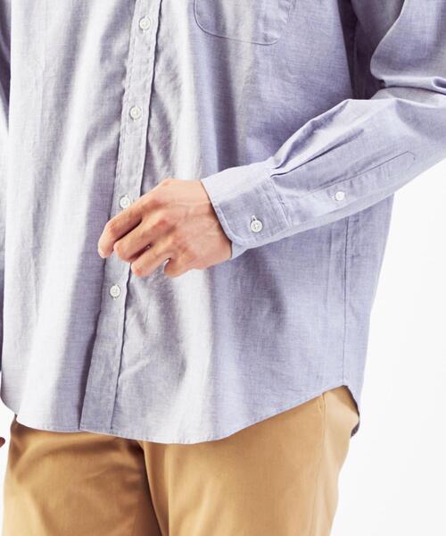 green label relaxing（グリーンレーベルリラクシング）の「ナチュラルフィットビエラ ボタンダウン 長袖 シャツ OVLG（シャツ/ブラウス・メンズ・ホワイト/ダークグリーン/ベージュ/ネイビー/ライラック・S/M/L/XL/XS/2XL）」の19枚目の写真