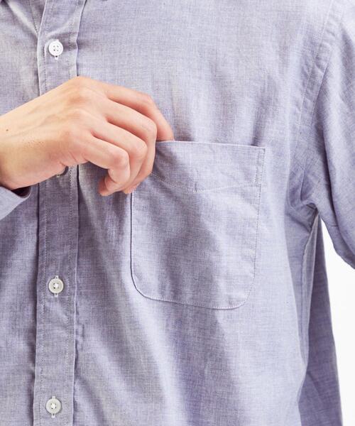 green label relaxing（グリーンレーベルリラクシング）の「ナチュラルフィットビエラ ボタンダウン 長袖 シャツ OVLG（シャツ/ブラウス・メンズ・ホワイト/ダークグリーン/ベージュ/ネイビー/ライラック・S/M/L/XL/XS/2XL）」の20枚目の写真