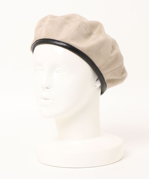ROSE BUD（ローズバッド）の「ベレー帽（ハンチング/ベレー帽・レディース・ブラック/ベージュ/パープル/ブラウン・FREE）」の3枚目の写真