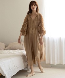mangata | Sheer gather onepiece(ワンピース)