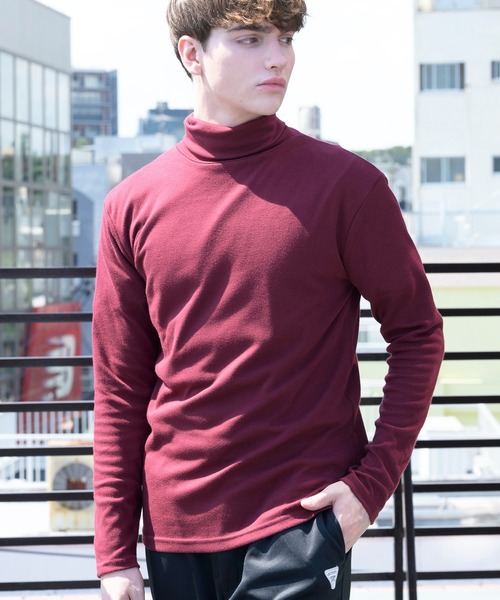 8(eight)(エイト)の「スムースタートルネックカットソー(Tシャツ/カットソー・メンズ・ワインレッド/グレイッシュベージュ/グレー/ブラック/オフホワイト/ベージュ・LARGE/MEDIUM/X-LARGE)」の6枚目の写真