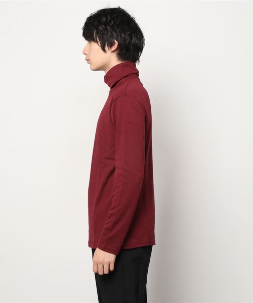 8(eight)(エイト)の「スムースタートルネックカットソー(Tシャツ/カットソー・メンズ・ワインレッド/グレイッシュベージュ/グレー/ブラック/オフホワイト/ベージュ・LARGE/MEDIUM/X-LARGE)」の8枚目の写真