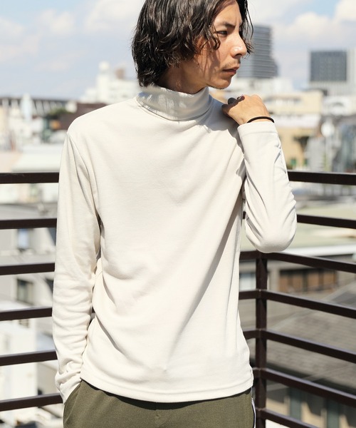 8(eight)(エイト)の「スムースタートルネックカットソー(Tシャツ/カットソー・メンズ・ワインレッド/グレイッシュベージュ/グレー/ブラック/オフホワイト/ベージュ・LARGE/MEDIUM/X-LARGE)」の18枚目の写真