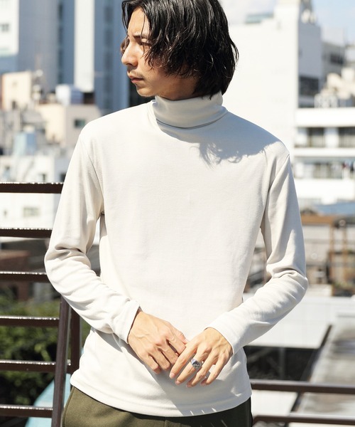 8(eight)(エイト)の「スムースタートルネックカットソー(Tシャツ/カットソー・メンズ・ワインレッド/グレイッシュベージュ/グレー/ブラック/オフホワイト/ベージュ・LARGE/MEDIUM/X-LARGE)」の19枚目の写真