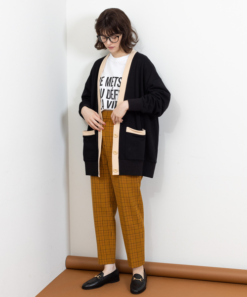 Rouge vif Anna（ルージュヴィフアンナ）の「光沢ラバーロゴロンT（Tシャツ/カットソー・レディース・ブラウン/ブラック・フリー）」の12枚目の写真