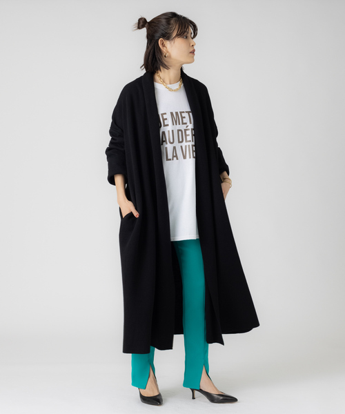 Rouge vif Anna（ルージュヴィフアンナ）の「光沢ラバーロゴロンT（Tシャツ/カットソー・レディース・ブラウン/ブラック・フリー）」の10枚目の写真