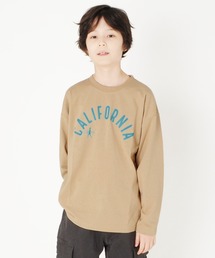 GLAZOS | 天竺・ドロップショルダーCITYロゴモチーフ長袖Tシャツ(Tシャツ/カットソー)