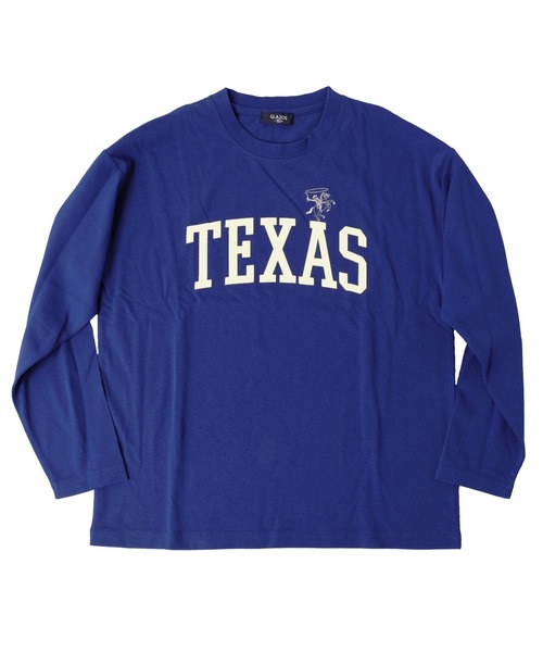 GLAZOS（グラソス）の「天竺・ドロップショルダーCITYロゴモチーフ長袖Tシャツ（Tシャツ/カットソー・キッズ・ベージュ/チャコールグレー/ブルー・170cm/150cm/160cm/130cm/140cm）」の3枚目の写真