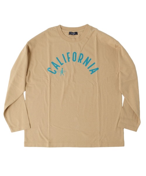 GLAZOS（グラソス）の「天竺・ドロップショルダーCITYロゴモチーフ長袖Tシャツ（Tシャツ/カットソー・キッズ・ベージュ/チャコールグレー/ブルー・170cm/150cm/160cm/130cm/140cm）」の10枚目の写真