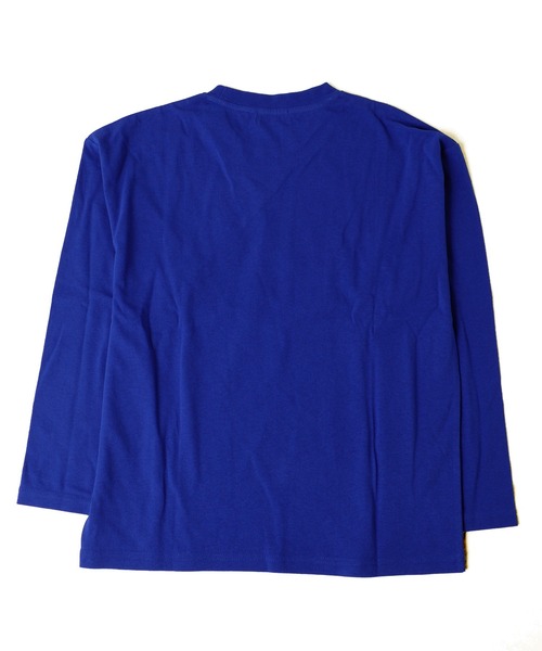 GLAZOS（グラソス）の「天竺・ドロップショルダーCITYロゴモチーフ長袖Tシャツ（Tシャツ/カットソー・キッズ・ベージュ/チャコールグレー/ブルー・170cm/150cm/160cm/130cm/140cm）」の9枚目の写真