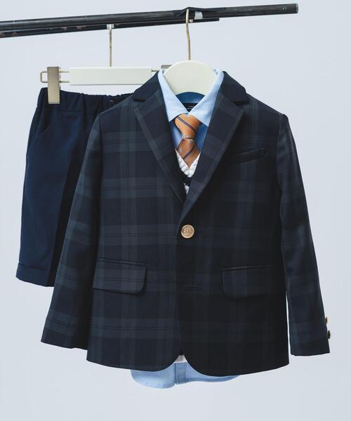 green label relaxing(グリーンレーベルリラクシング)の「■GLR ネクタイチーフセット / クレスト M(ネクタイ・キッズ・オレンジ/ライトブルー/ワインレッド/レッド・M)」の19枚目の写真