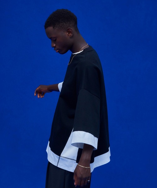 UNITED TOKYO(ユナイテッドトウキョウ)の「カスタムレーヤードT(Tシャツ/カットソー・メンズ・ブラック/ホワイト・FREE)」の5枚目の写真