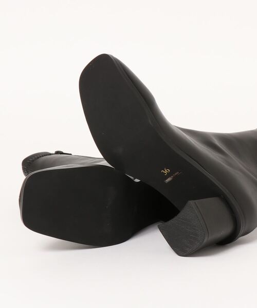 Fabby fabby（ファビィーファビィー）の「ストレッチアンクルショートブーツ（ブーツ・レディース・ベージュ/アイボリー/ブラック/オフホワイト・LARGE/MEDIUM/SMALL）」の6枚目の写真