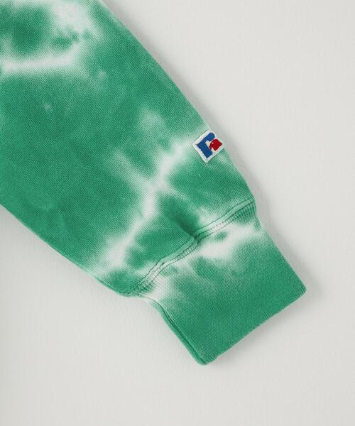 Russell Athletic（ラッセルアスレティック）の「【別注】＜  RM STANDARD × RUSSELL ATHLETIC ＞タイダイ スウェット プルオーバー キッズ（Tシャツ/カットソー・キッズ・ブラック/ケリー/レッド・110cm/130cm）」の7枚目の写真