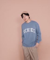 【Dickies / ディッキーズ】 裏毛ビッグロゴプリントクルートレーナー /スウェット