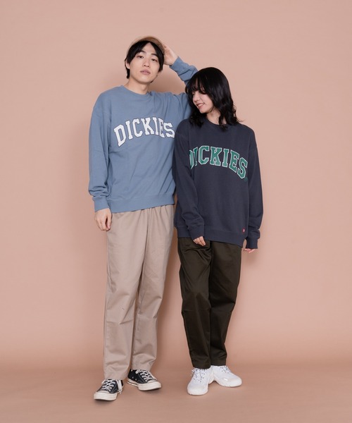 Dickies（ディッキーズ）の「【Dickies / ディッキーズ】 裏毛ビッグロゴプリントクルートレーナー /スウェット（スウェット・メンズ・ダークベージュ/ブルー/チャコールグレー・MEDIUM/LARGE/X-LARGE）」の13枚目の写真