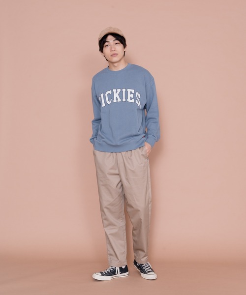 Dickies（ディッキーズ）の「【Dickies / ディッキーズ】 裏毛ビッグロゴプリントクルートレーナー /スウェット（スウェット・メンズ・ダークベージュ/ブルー/チャコールグレー・MEDIUM/LARGE/X-LARGE）」の6枚目の写真